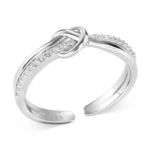 NEW MONTANA SILVERSMITHS women's tied to you ring in silver